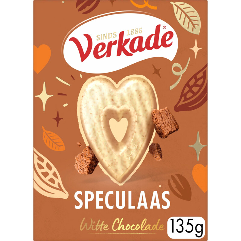 Een afbeelding van Verkade Hart wit speculaas
