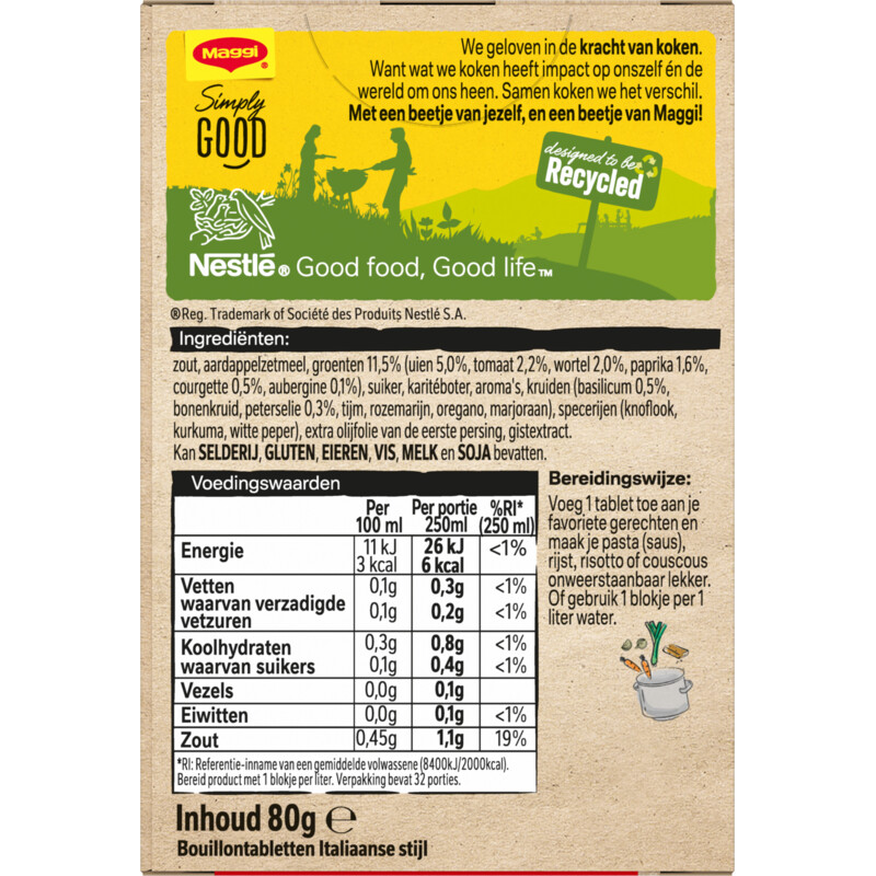 Een afbeelding van Maggi Bouillon Italiaans