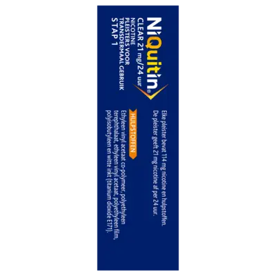 pdp-image-Niquitin Clear 21mg nicotine pleister stap 1