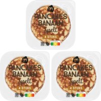 Een afbeelding van AH Banaan spelt pancakes 3-pack