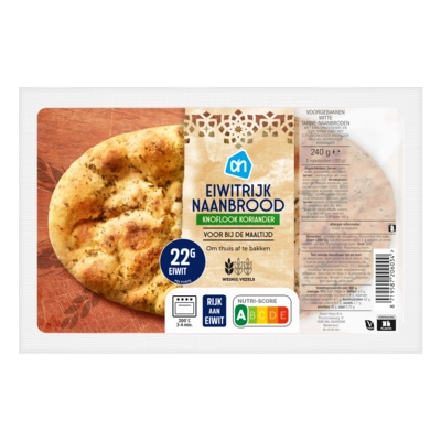 pdp-image-AH Eiwitrijk naanbrood knoflook koriander