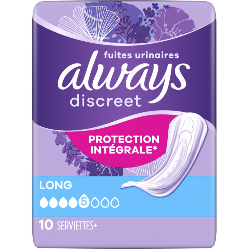 Een afbeelding van Always Discreet incontinentieverband long