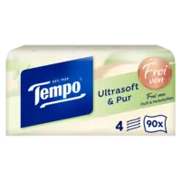 Tempo Natural & soft box 4-laags zakdoeken