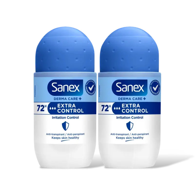 Sanex Derma care+ extra control roller 2-pack
