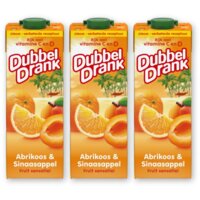 DubbelDrank Abrikoos & sinaasappel 3-pack