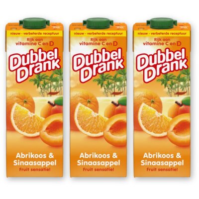 pdp-image-DubbelDrank Abrikoos & sinaasappel 3-pack