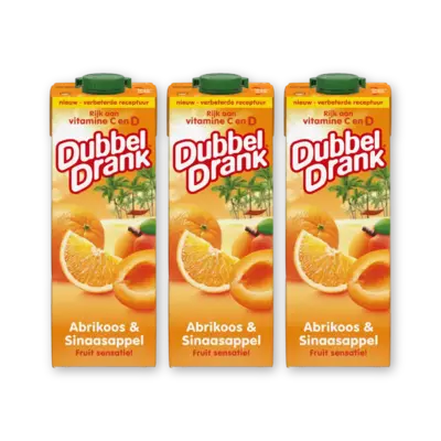 pdp-image-DubbelDrank Abrikoos & sinaasappel 3-pack
