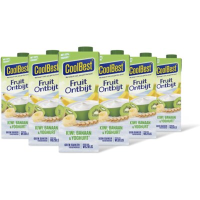 pdp-image-CoolBest Fruit ontbijt kiwi banaan yoghurt 6pck