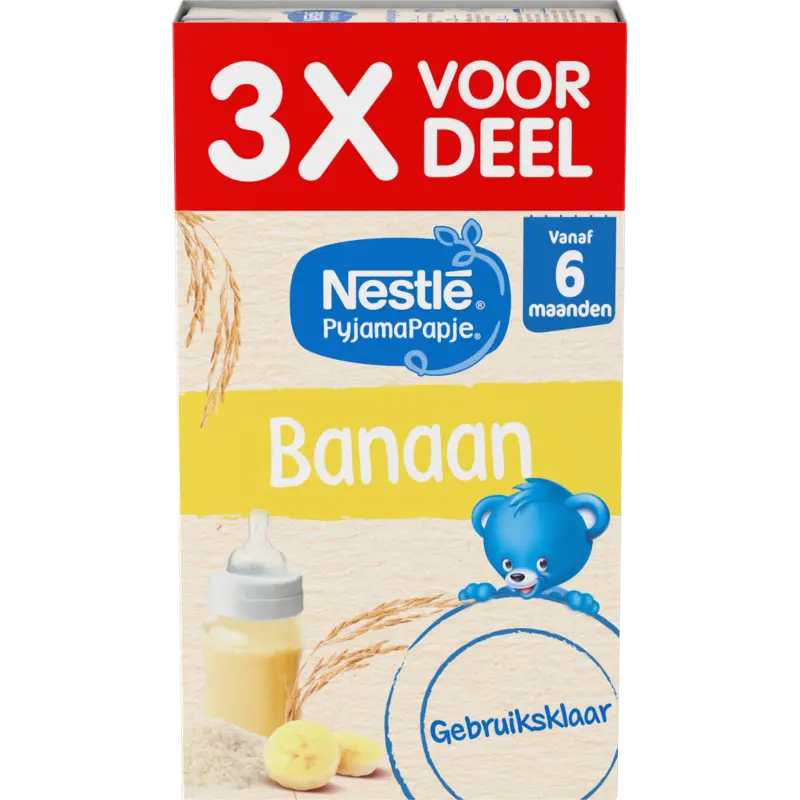 Nestlé Pyjamapapje banaan 6m+ 3x voordeel