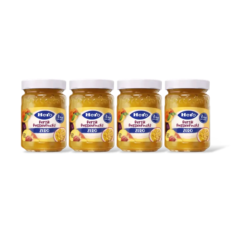 Hero Perzik passievrucht zero 4-pack