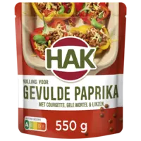 Hak Uit de oven gevulde paprika
