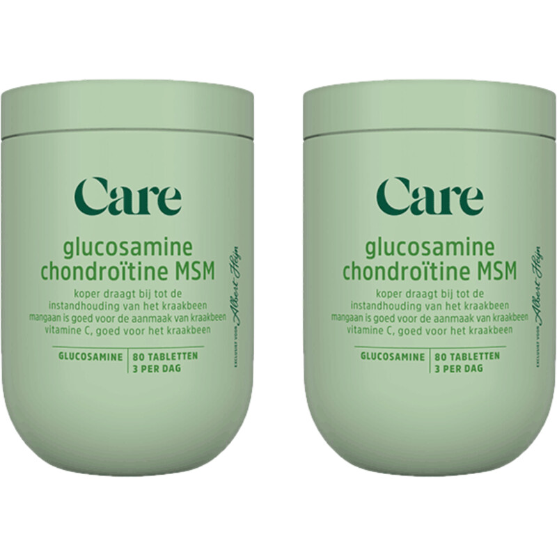 Een afbeelding van Care Glucosamine chondroïtine MSM 2-pack