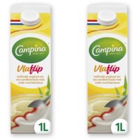 Campina Vlaflip vanille 2-pack