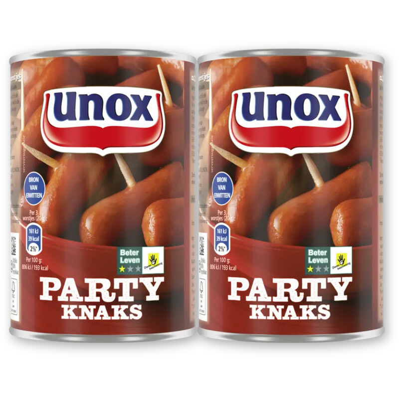 Unox Party knaks 2-pack
