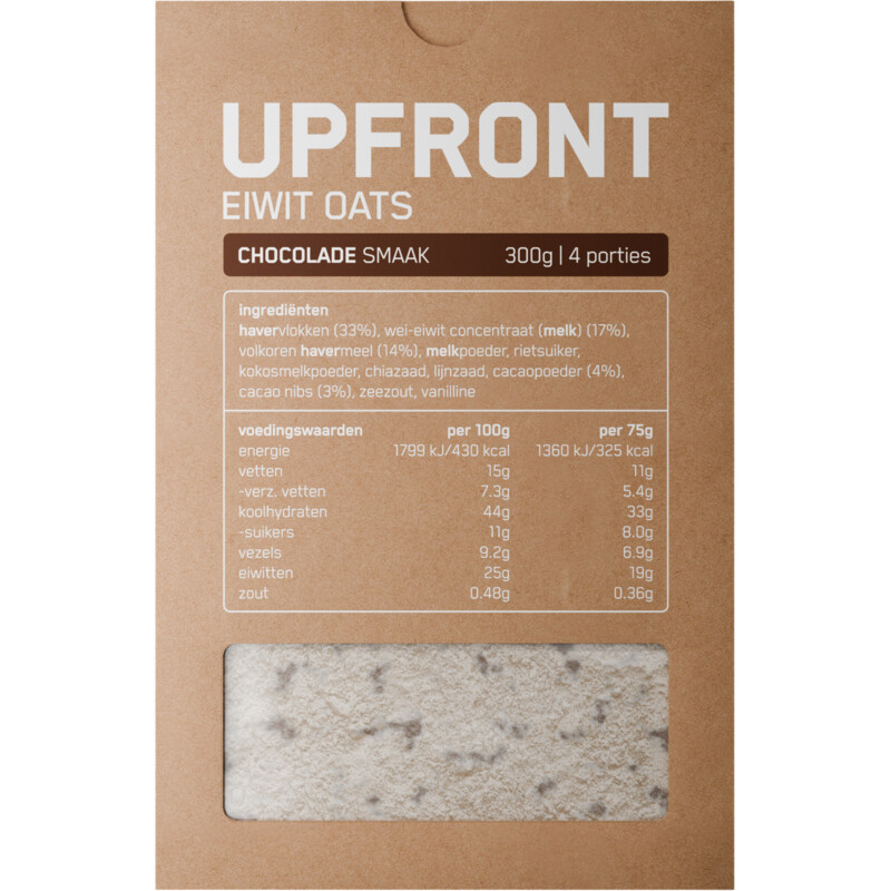 Een afbeelding van Upfront Eiwit oats chocolade smaak