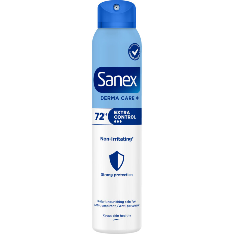 Een afbeelding van Sanex Derma care extra control deodorant spray