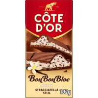 Een afbeelding van Côte d'Or BonBonBloc chocoladereep vanille cacao