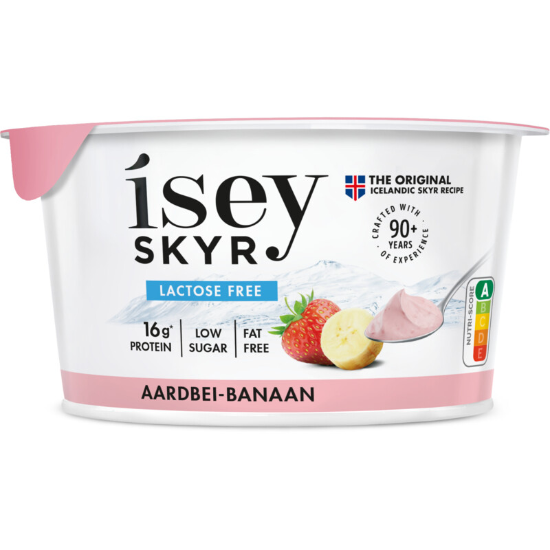 Een afbeelding van Isey Skyr aardbei-banaan