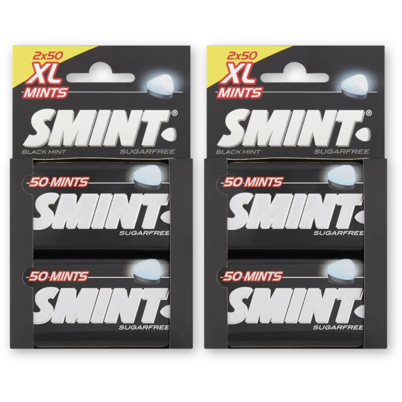 Smint Blackmint XL mints sugarfree 4-pack