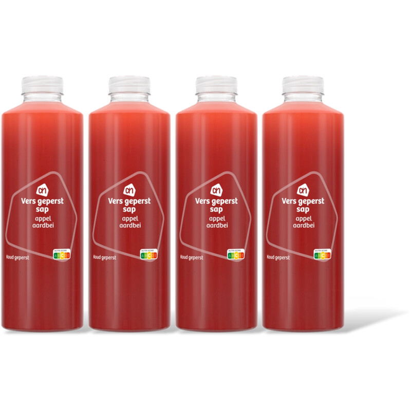 AH Vers geperst sap appel aardbei 4-pack