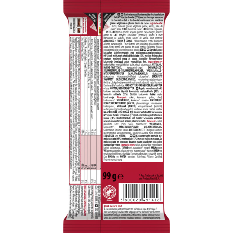 Een afbeelding van Kitkat Melkchocoladereep double chocolate