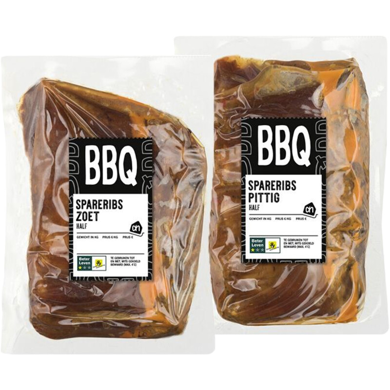 Een afbeelding van AH Spareribs BBQ pakket