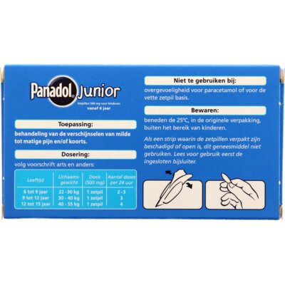 pdp-image-Panadol Junior 500mg zetpillen