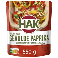 Hak Uit de oven gevulde paprika