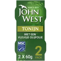 John West Tonijn met een vleugje olijfolie 2-pack