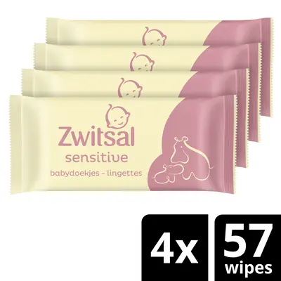 pdp-image-Zwitsal Baby sensitive billendoekjes 4-pack