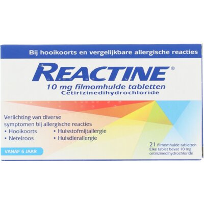 pdp-image-Reactine Hooikoortstabletten cetirizine 10mg