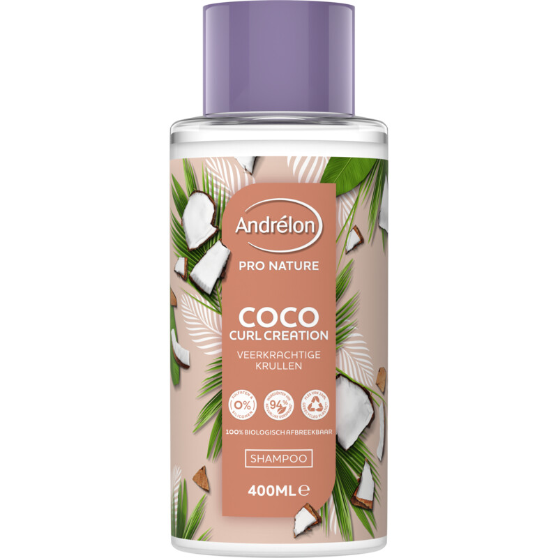 Een afbeelding van Andrélon Pro nature coco curl creation shampoo