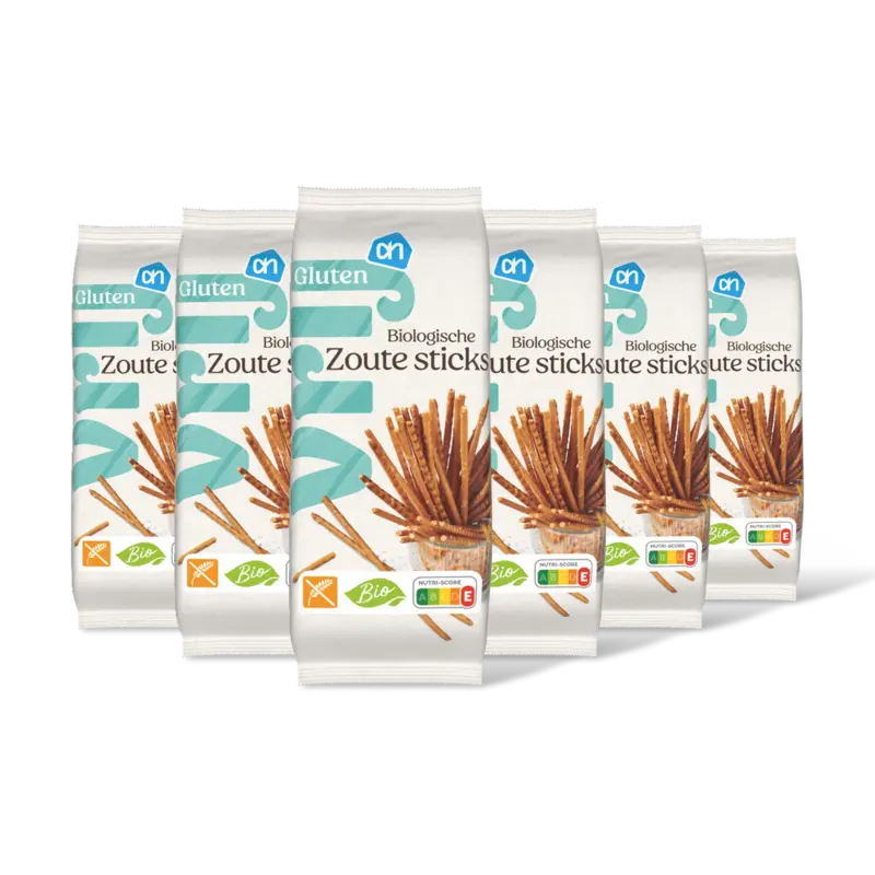 AH Glutenvrij Biologische zoute sticks 6-pack