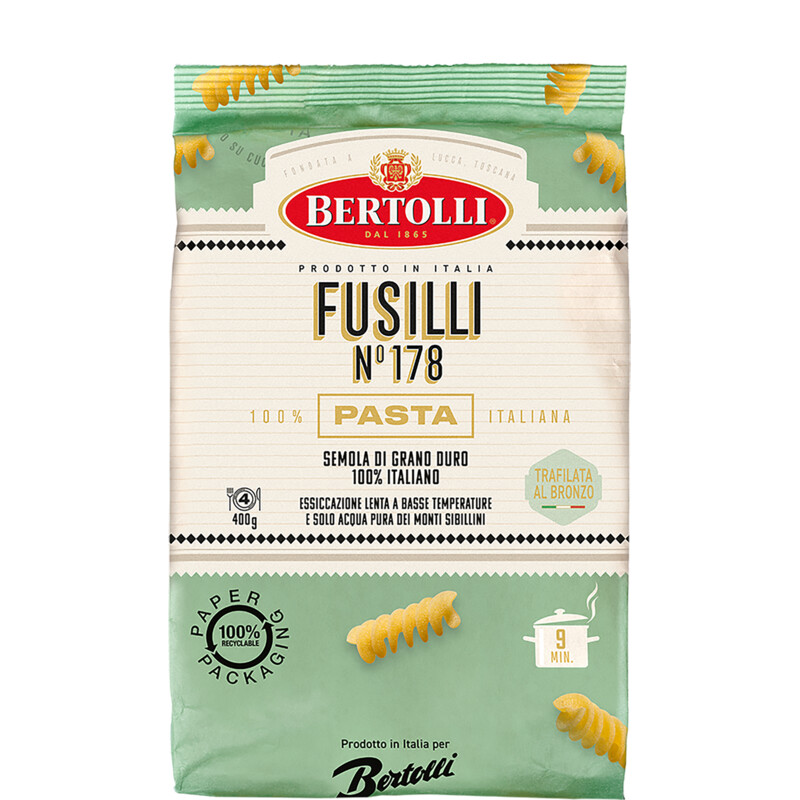 Bertolli Pasta fusilli no 178