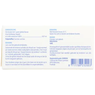 pdp-image-Oscillococcinum Homeopathisch geneesmiddel