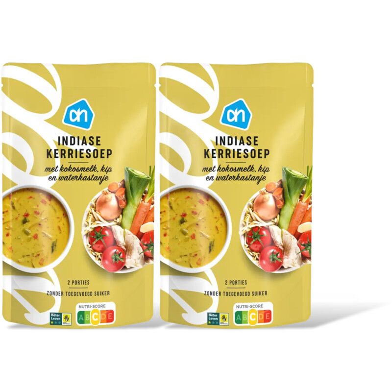 AH Indiase kerriesoep 2-pack