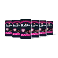 Huggies DryNites luierbroekje meisje 4-7 jr 6pck