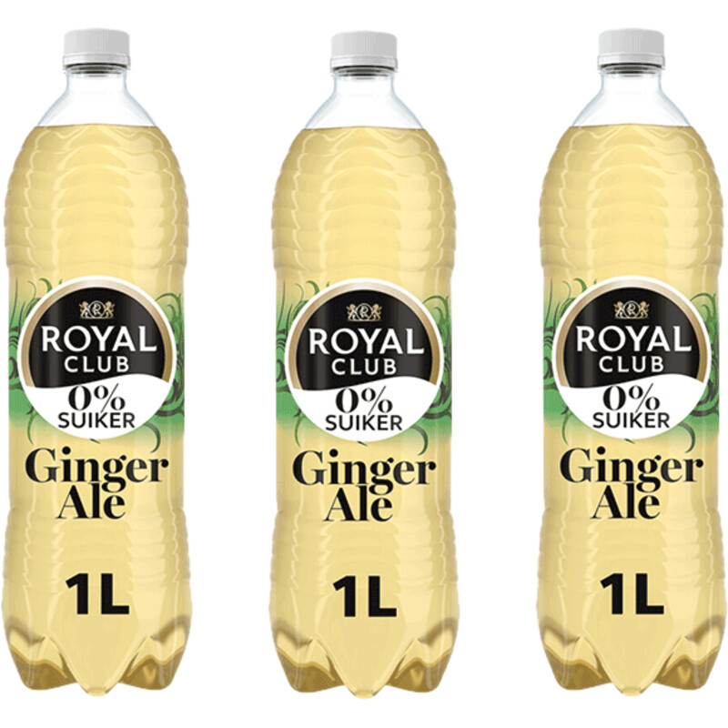 Een afbeelding van Royal Club Ginger Ale 0% 3-pack