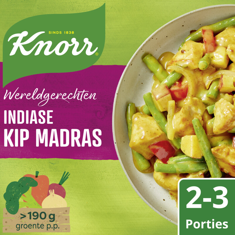 Een afbeelding van Knorr Wereldgerechten Indiase kip madras