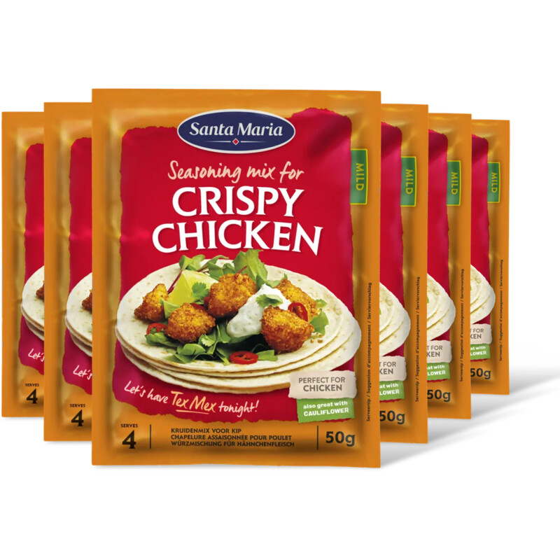 Santa Maria Kruidenmix crispy chicken 6-pack