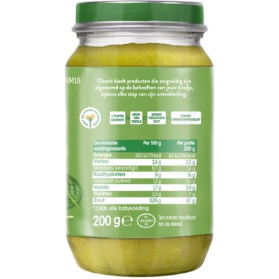 pdp-image-Olvarit Pasta, spinazie en zalm 8m+