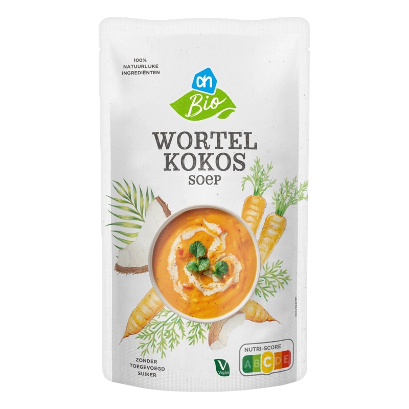 AH Biologisch Wortel kokossoep