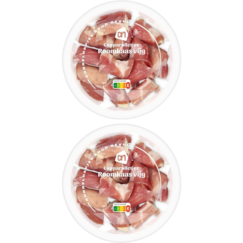 Een afbeelding van AH Coppa rolletjes roomkaas en vijg 2-pack