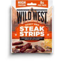 Een afbeelding van Wild West Steak strips honey BBQ