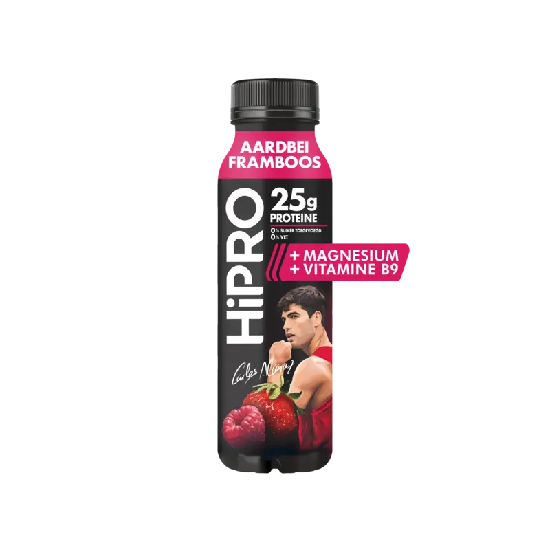 Protein drink aardbei framboos