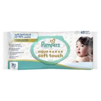 Pampers Aqua soft touch baby wipes