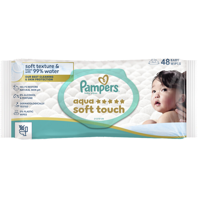 Pampers Aqua soft touch baby wipes