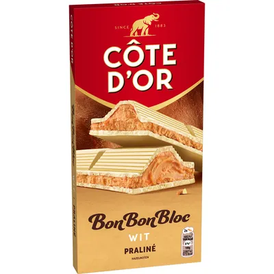 pdp-image-Côte d'Or BonBonBloc chocoladereep praliné wit