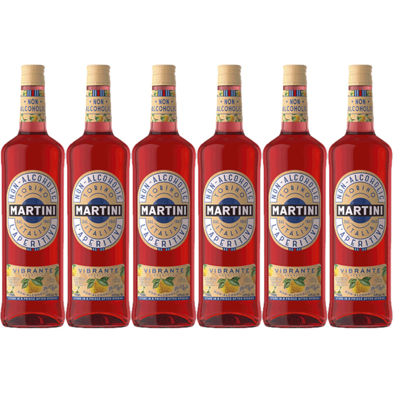 Een afbeelding van Martini Vibrante alcoholvrij 6 flessen