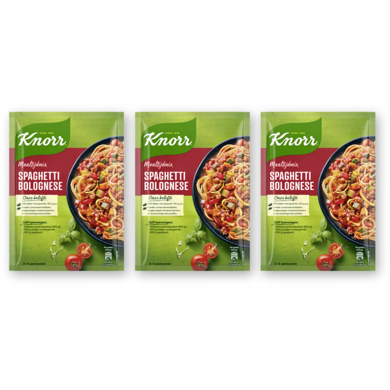 Knorr Maaltijdmix spaghetti bolognese 3-pack